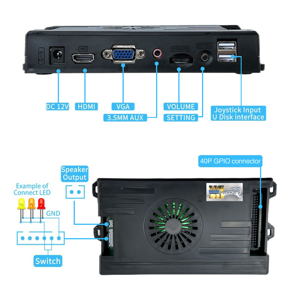 9800 in 1 Pandora Saga DX 2 Ar - огляд і ціна Trackball Controller Arcade